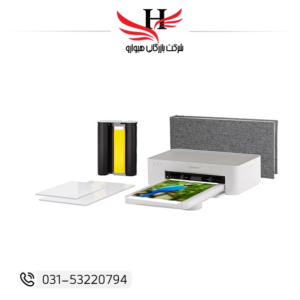 پرینتر چاپ سریع عکس شیائومی مدل 1S Set ZPDYJ03HT با اتصال بی‌سیم بلوتوث و وای‌فای، چاپ فوری عکس از موبایل با کیفیت رنگ بالا | خرید عمده پرینتر عکس شیائومی 1S از هیوارو نمایندگی شهرستان شهرضا استان اصفهان و استان تهران